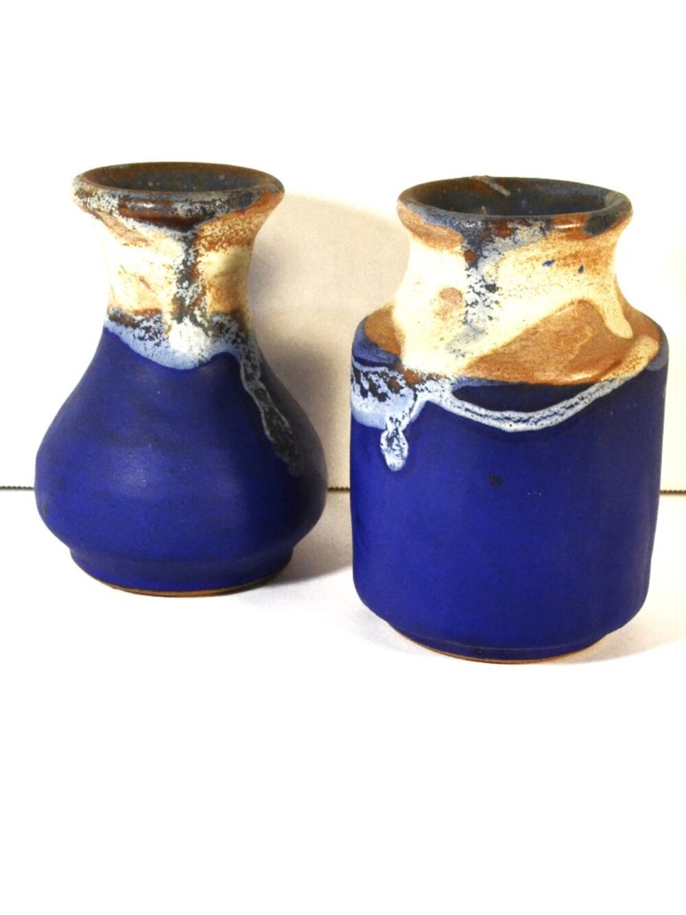 Handmade Pottery Drip Glaze Artist Signed Decor Accent